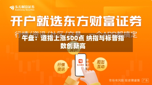 午盘:道指上涨500点 纳指与标普指数创新高